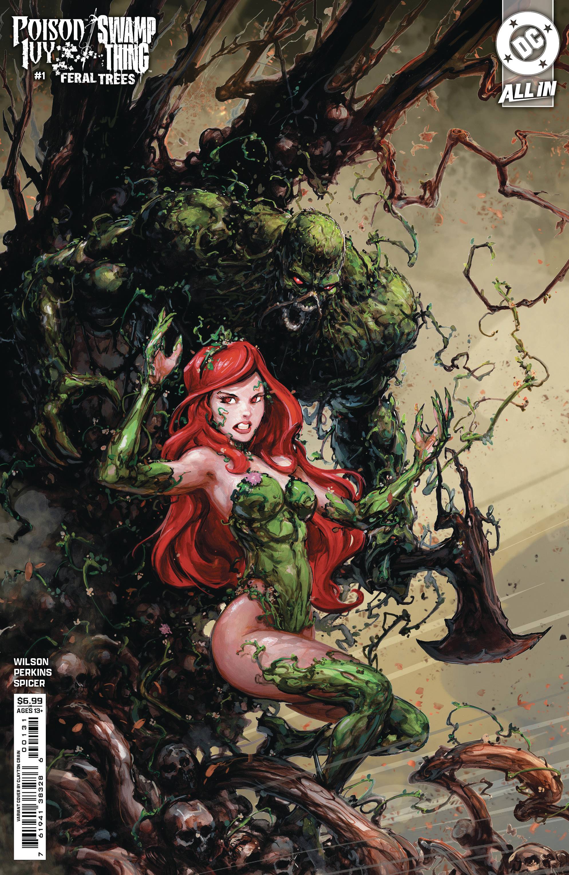 Poison Ivy Swamp Thing Feral Trees #1 DC C Clayton Crain 10/30/2024 | BD Cosmos