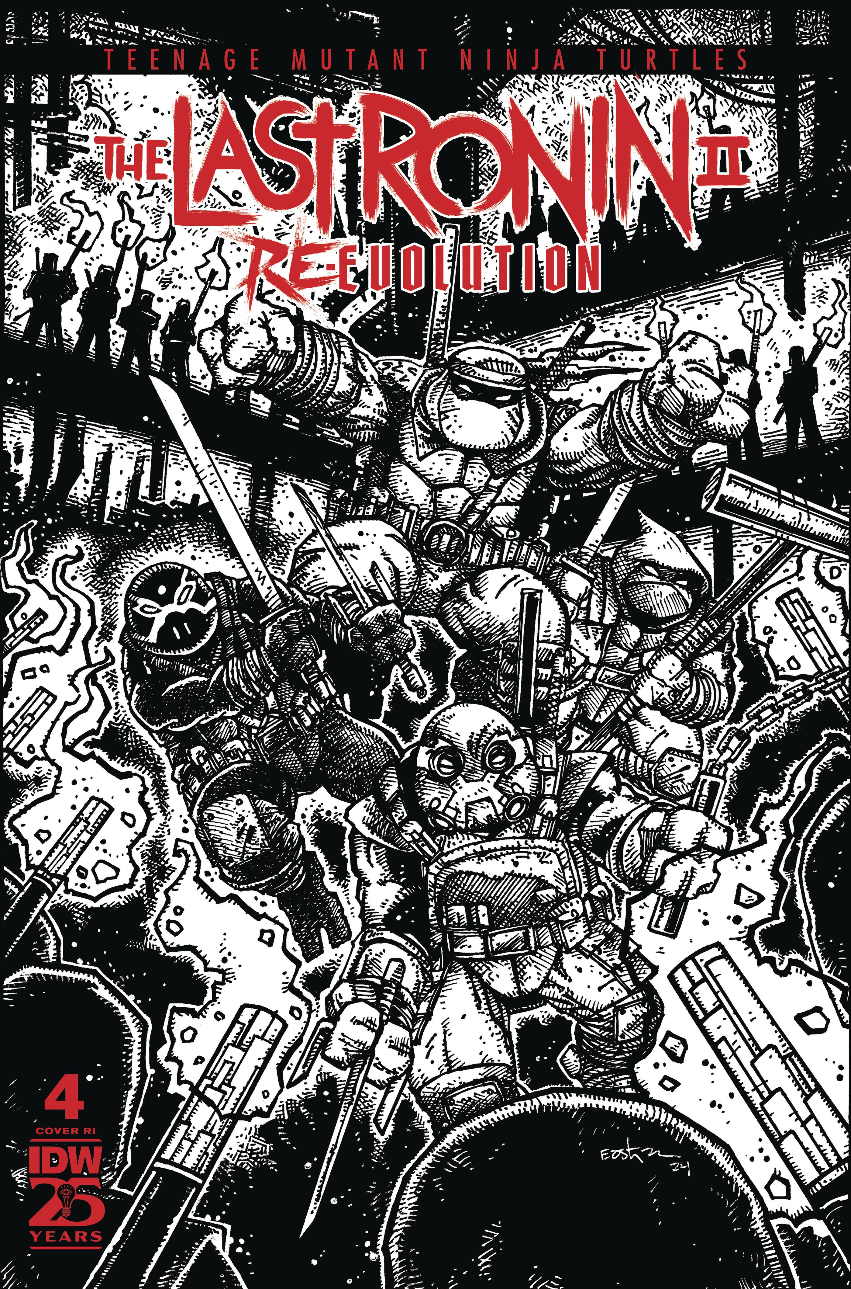 TMNT Last Ronin II Re-Evolution #4 IDW 1:100 Eastman B&W 01/29/2025 | BD Cosmos