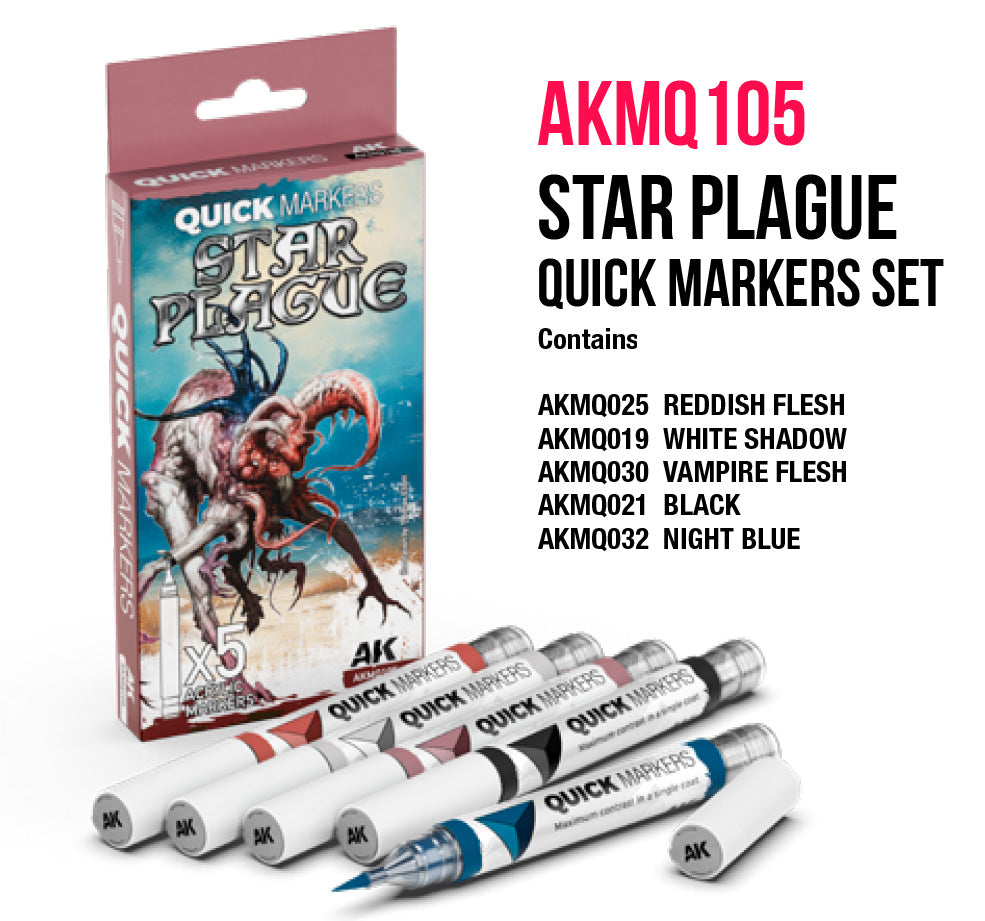 AK INTERACTIVE: STAR PLAGUE QUICK MARKERS SET | BD Cosmos