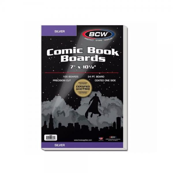 BCW BACK BOARDS SILVER 100CT | BD Cosmos