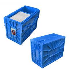 BCW: PLASTIC SHORT BOX BLUE | BD Cosmos