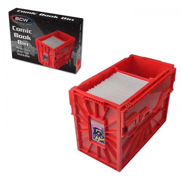 BCW: PLASTIC SHORT BOX RED | BD Cosmos