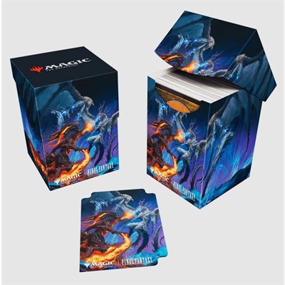 UP DECK BOX - BAHAMUT AND IFRIT 100+ CT DECK HOLDER | BD Cosmos