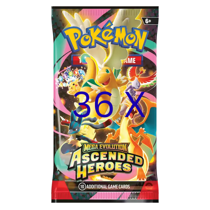 POKEMON TCG ME02.5: ASCENDED HEROES 36 BOOSTER PACKS FEBRUARY 2026 [PRE-ORDER] | BD Cosmos