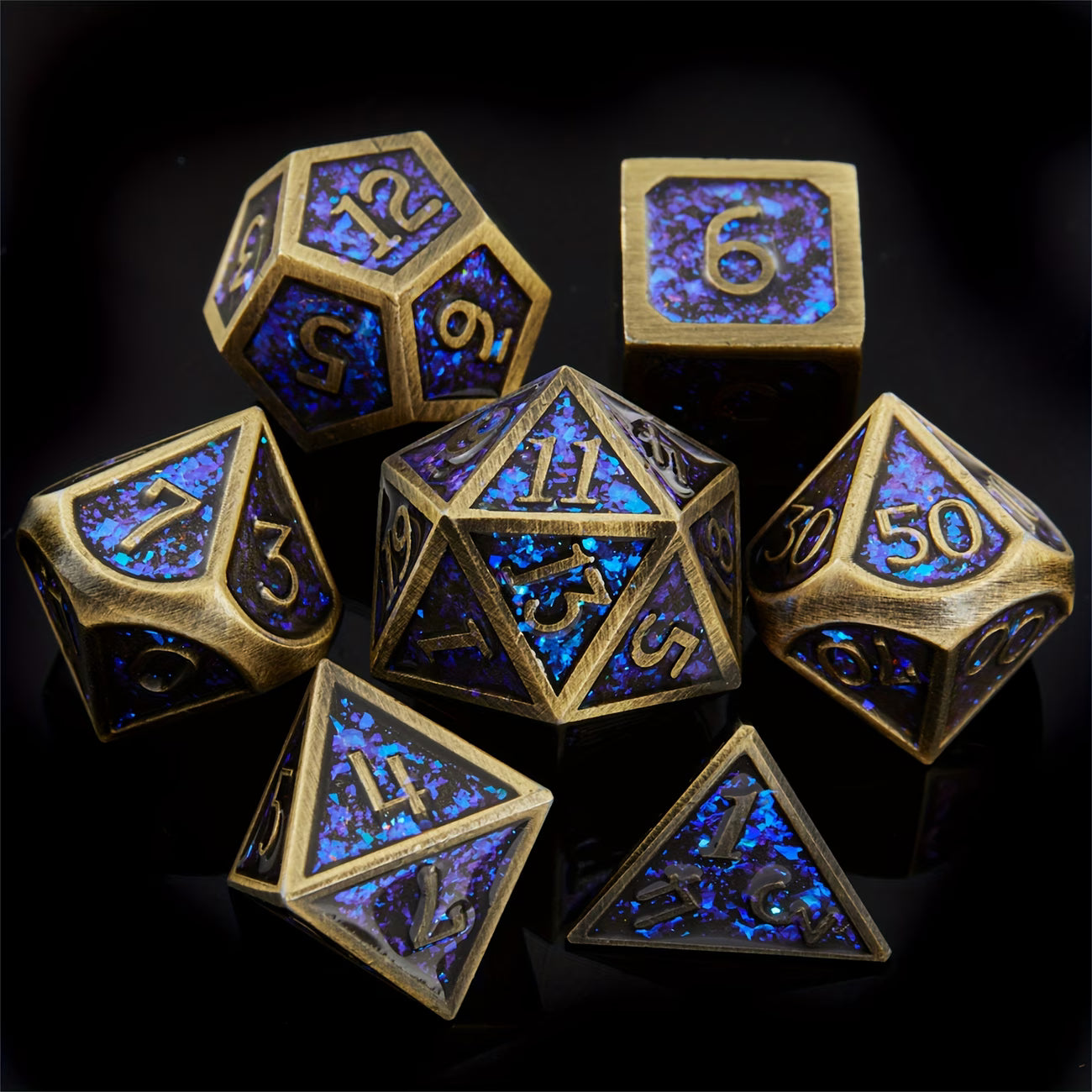 METAL RPG DICE SET - ROYALE COSMIQUE | BD Cosmos
