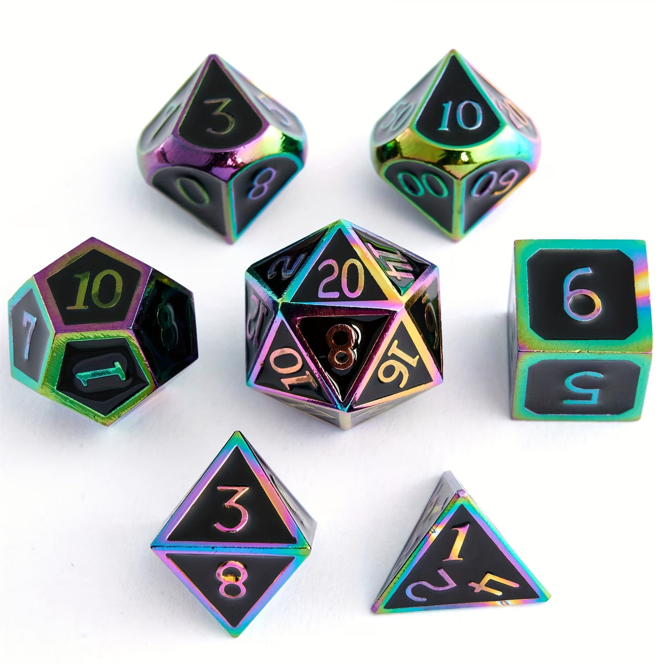 METAL RPG DICE SET - OPALESCENTE COSMIQUE | BD Cosmos