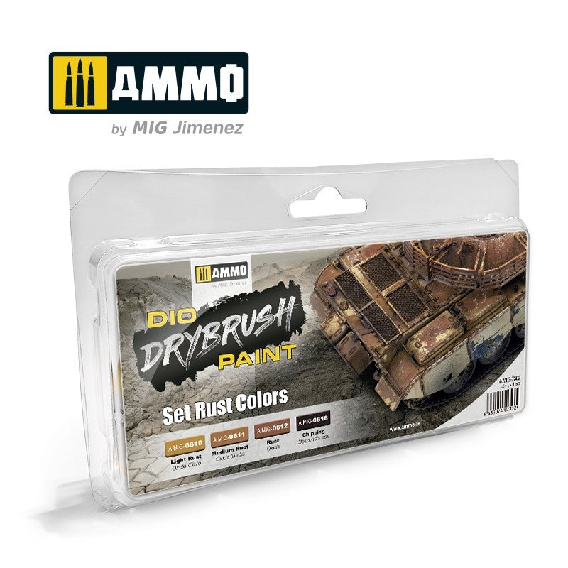 AMMO MIG: DIO DRY BRUSH PAINT - RUST COLORS SET | BD Cosmos