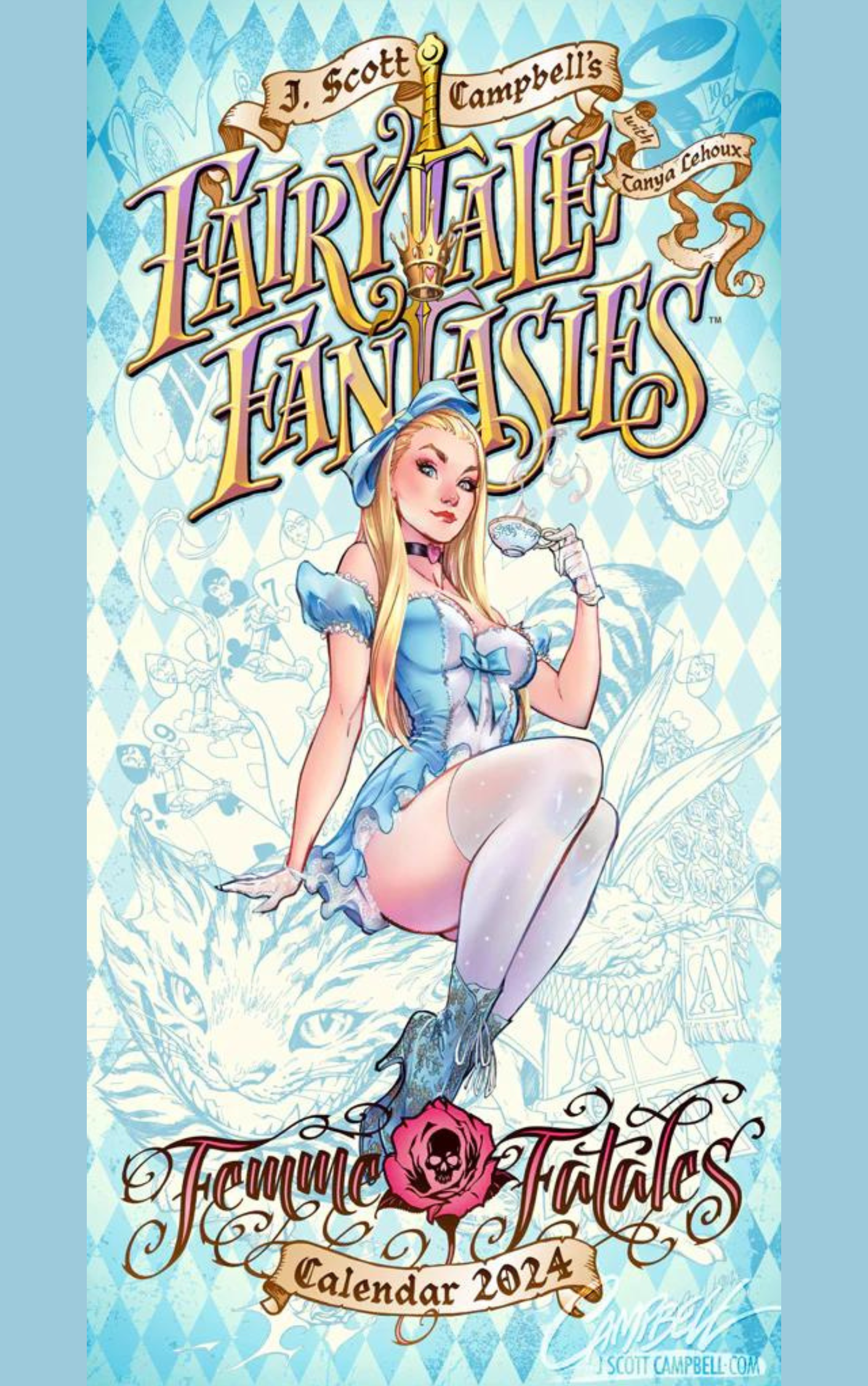 J Scott Campbells Fairytale Fantasies 2024 Calendar Collectors Light 12/13/2023 | BD Cosmos