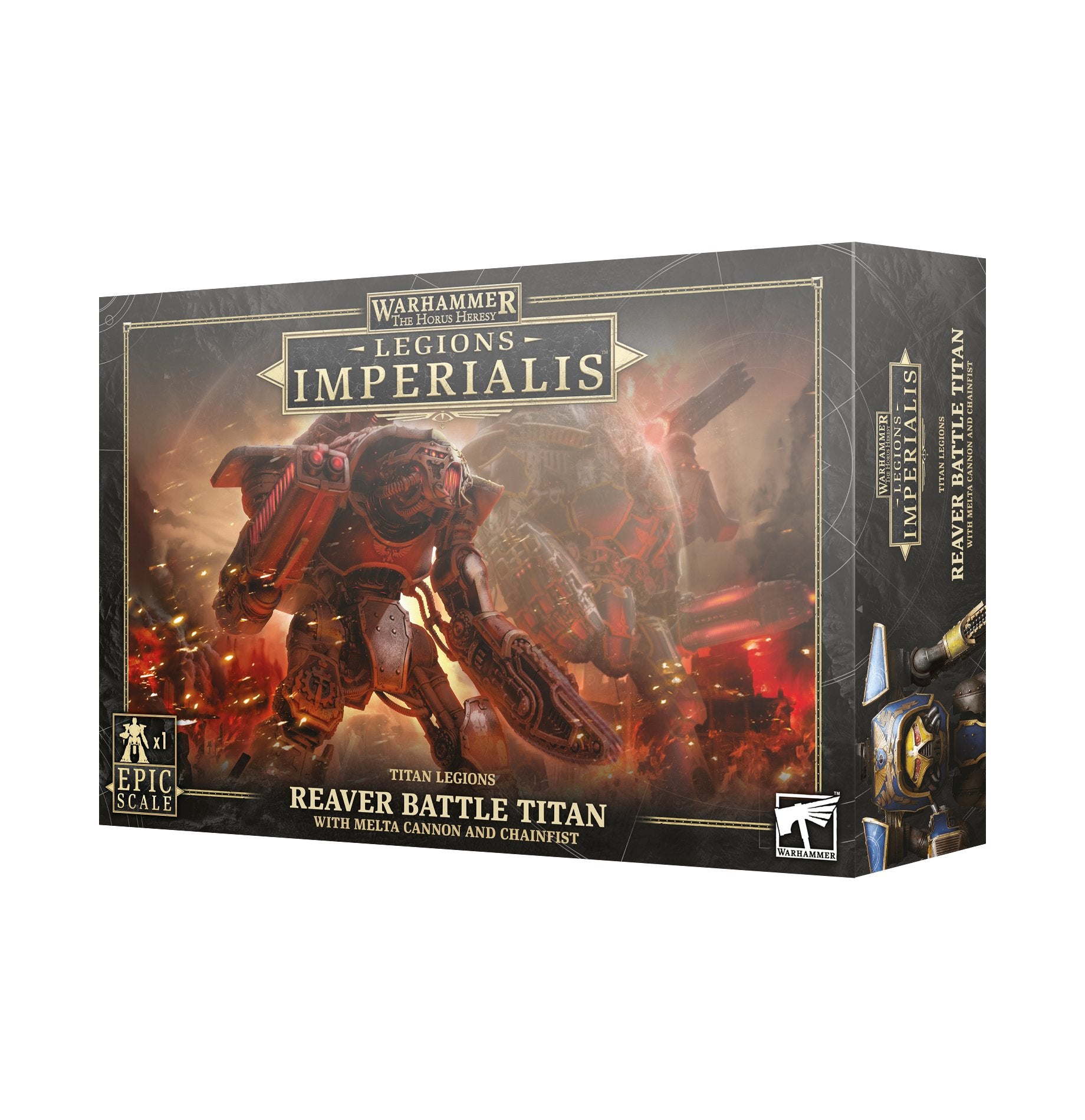 LEGIONS IMPERIALIS: REAVER TITAN WITH MELTA CANNON & CHAINFIST | BD Cosmos