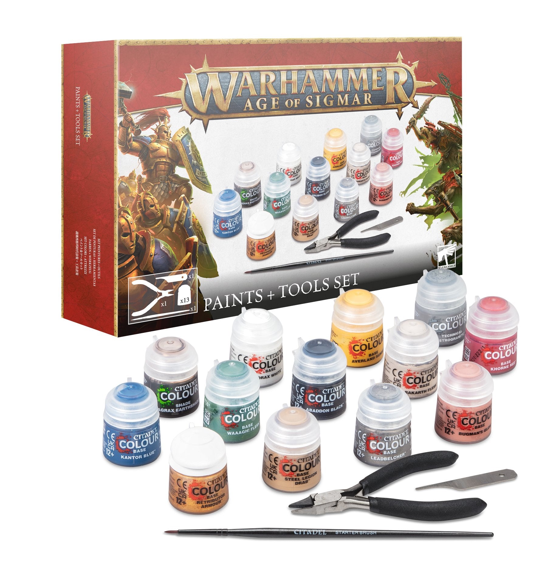 AGE OF SIGMAR PAINTS + TOOLS SET | BD Cosmos