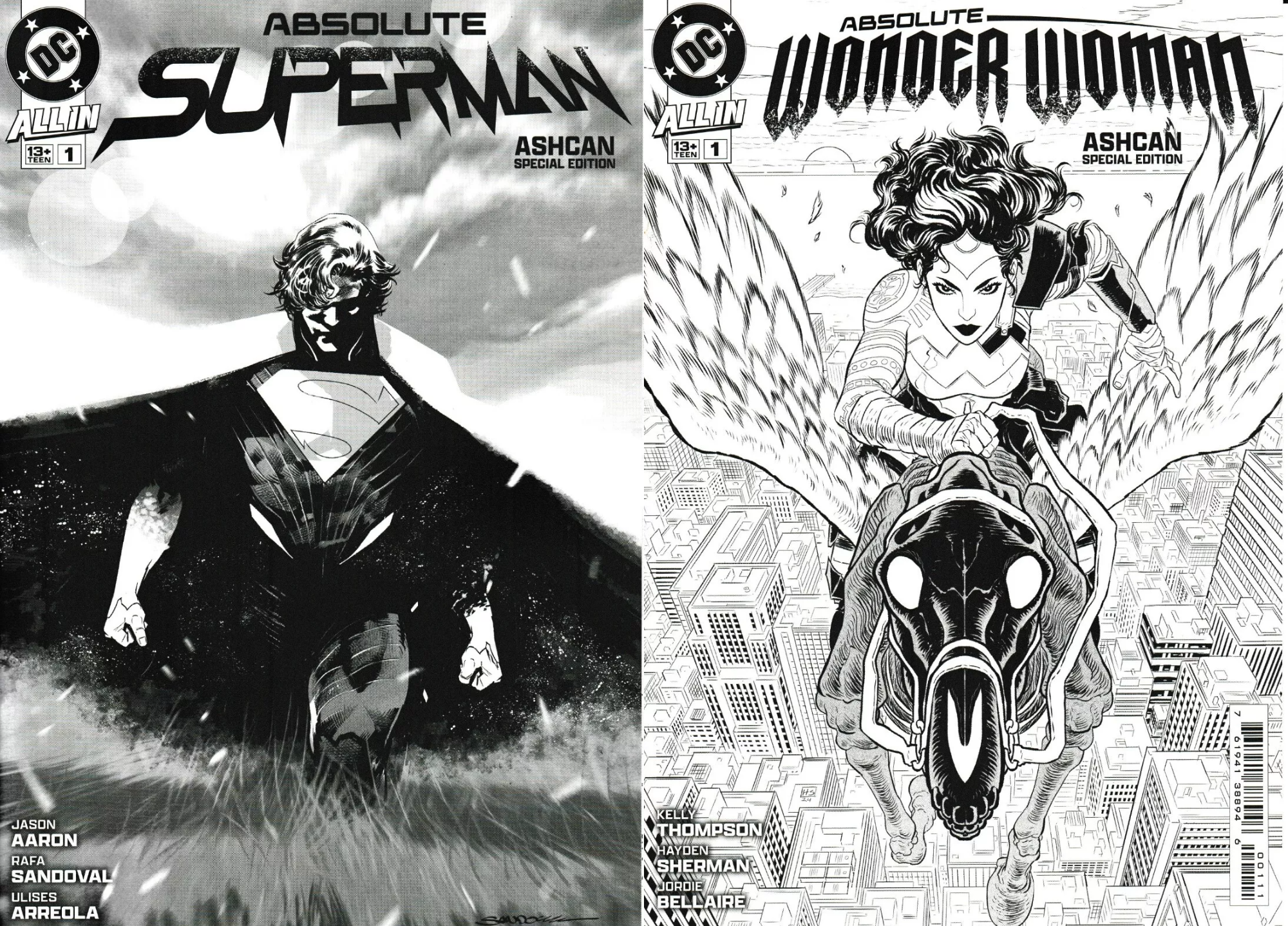 Absolute Superman/Absolute Wonder-Woman #1 DC Ashcan NYCC Special Edition 10/23/2024 | BD Cosmos