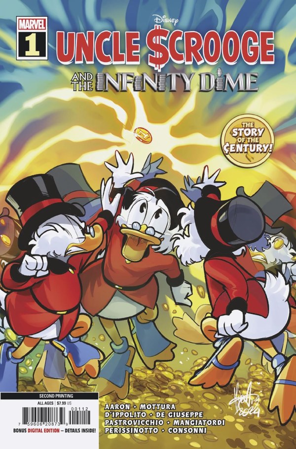 Uncle Scrooge Infinity Dime #1 2nd Print Marvel Mirka Andolfo 07/31/2024 | BD Cosmos