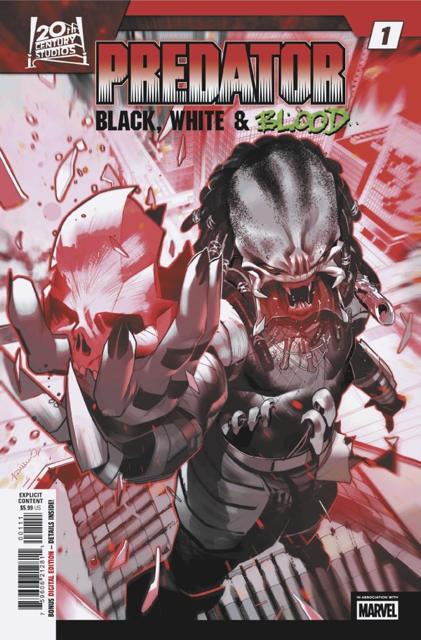 Predator Black, White & Blood #1 MARVEL 07/09/2025 | BD Cosmos