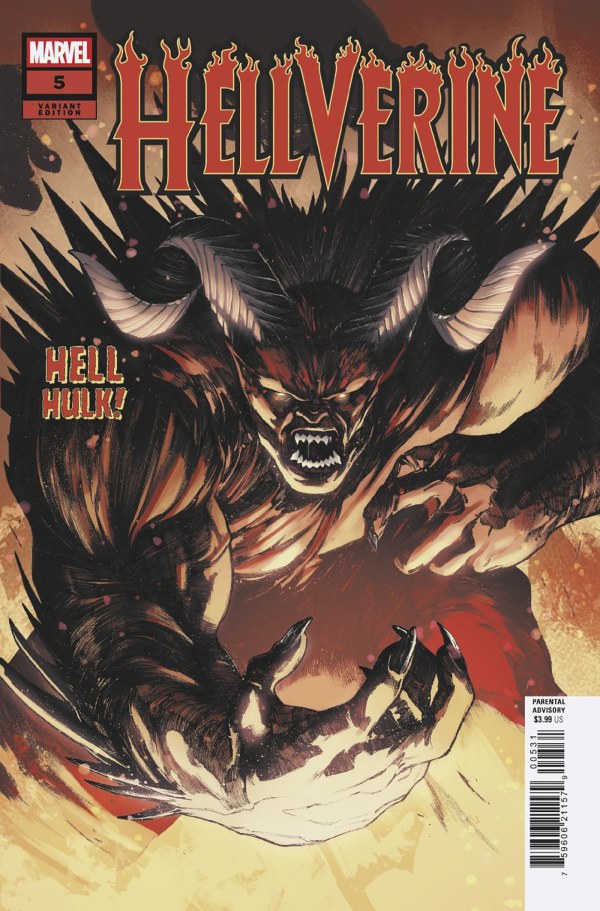Hellverine #5 MARVEL Cappuccio Spoiler Hell Hulk 04/02/2025 | BD Cosmos