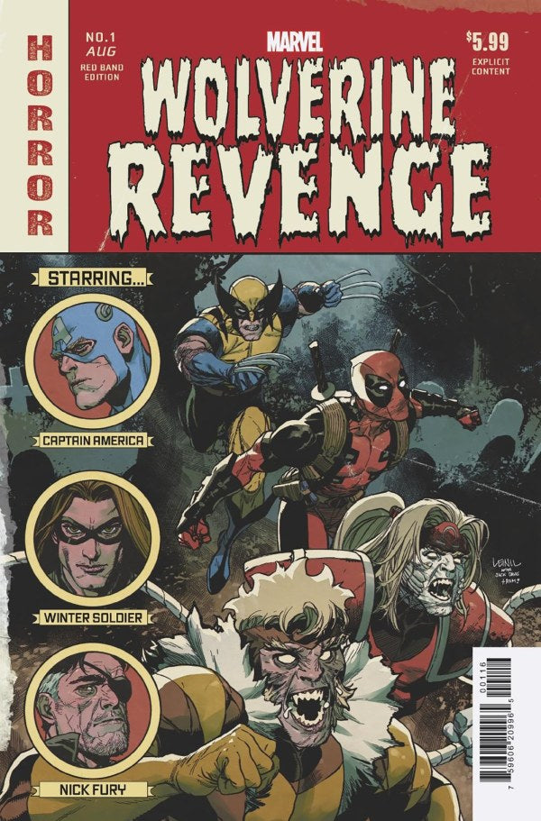 Wolverine Revenge Red Band #1 1:25 Marvel Leinil Yu Homage 08/21/2024 | BD Cosmos