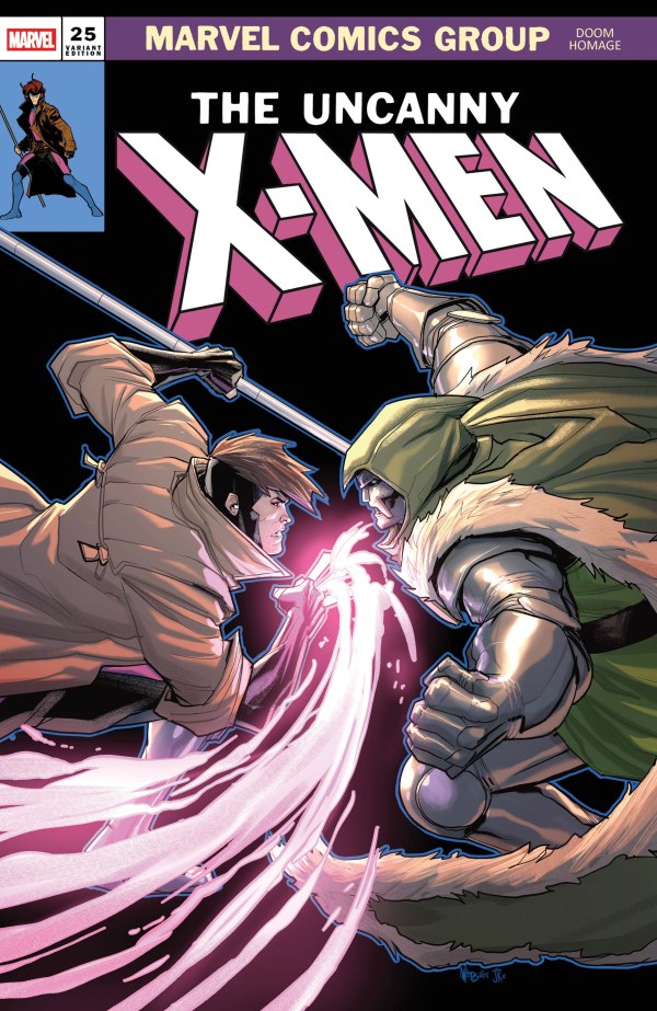 Uncanny X-Men #25 MARVEL Pete Woods Doom Homage 03/25/2026 | BD Cosmos