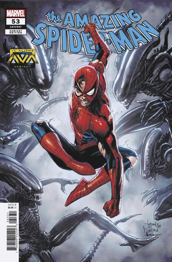 Amazing Spider-Man #53 C Marvel Tony Daniel Marvel vs. Alien 07/10/2024 | BD Cosmos