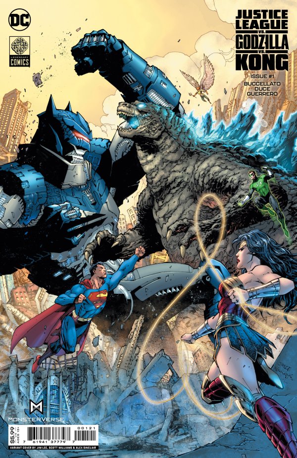 Justice League contre Godzilla contre Kong #1 DC B Lee & Williams 10/18/2023 | BD Cosmos