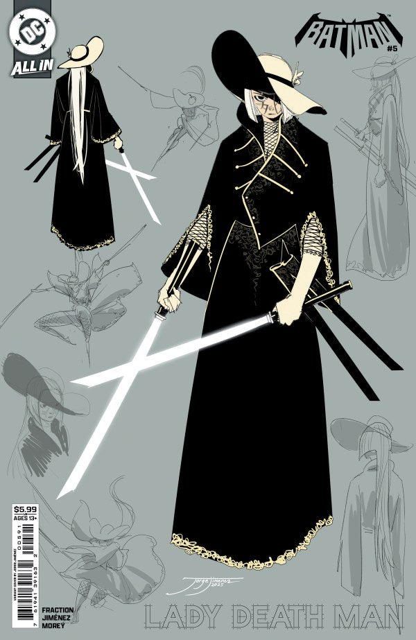 Batman #5 DC G Jorge Jimenez Lady Death Man Design 01/07/2026 | BD Cosmos