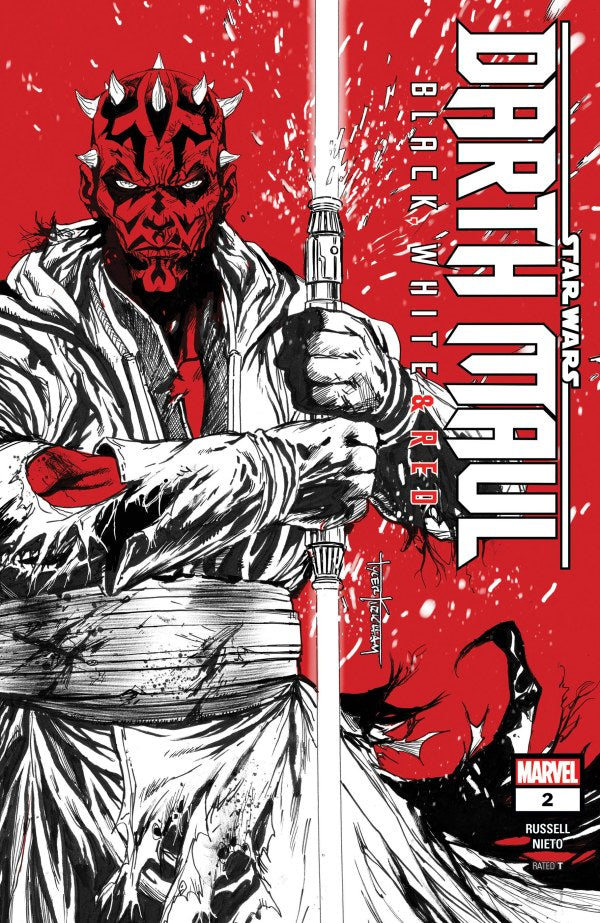 Star Wars Darth Maul Black White Red #2 A MARVEL 05/29/2024 | BD Cosmos