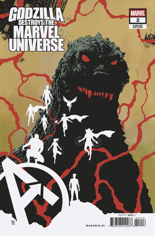 Godzilla Destroys Marvel Universe #2 1:25 Andrea Sorrentino Release 08/20/2025 | BD Cosmos