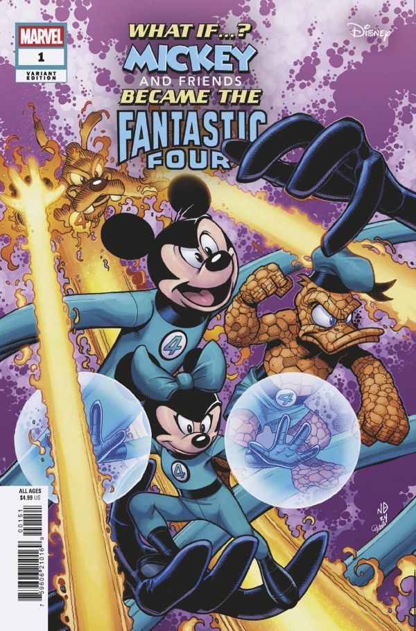 WHAT IF MICKEY BECAME FANTASTIC FOUR #1 MARVEL BRADSHAW Release 01/08/2025 | BD Cosmos