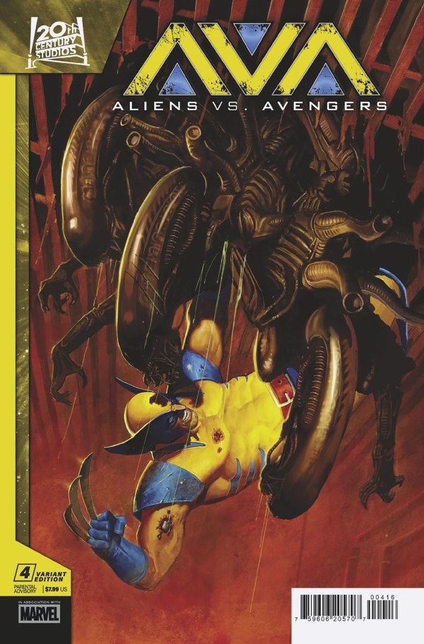 Aliens vs. Avengers #4 MARVEL 1:25 E.M. Gist 06/18/2025 | BD Cosmos