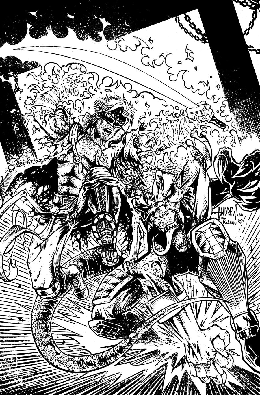 Final Boss #8 Image D 1:25 Mangum B&W Virgim 07/22/2026 | BD Cosmos