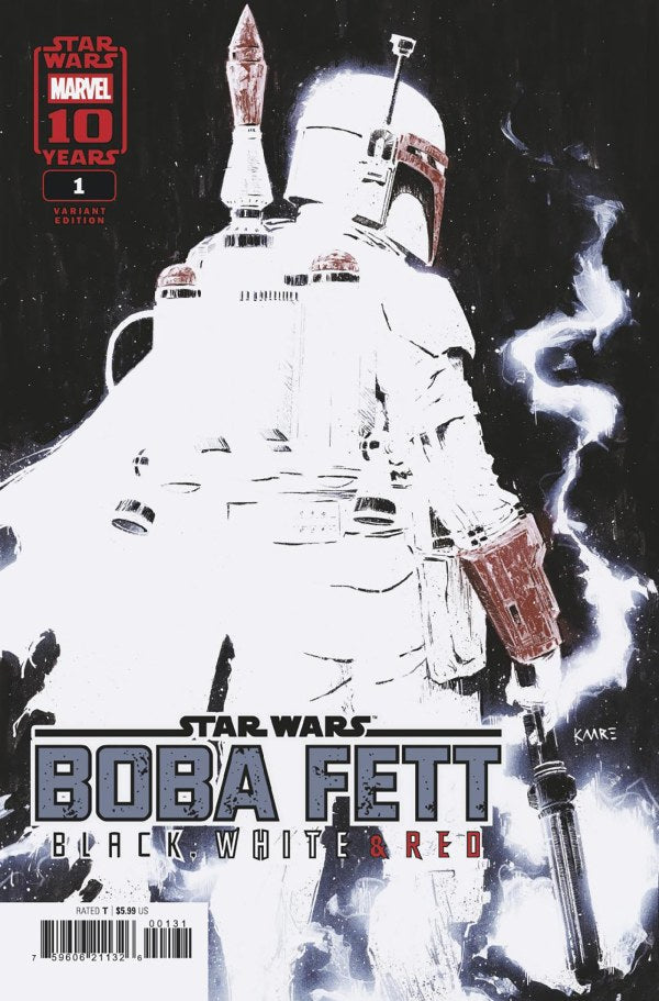 Star Wars Boba Fett Black White & Red #1 MARVEL Kaare Andrews 09/17/2025 | BD Cosmos