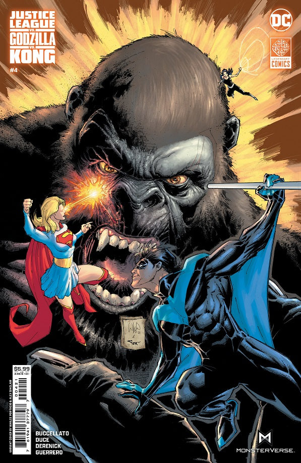 Justice League vs Godzilla vs Kong #4 DC B Portacio Kong 01/17/2024 | BD Cosmos