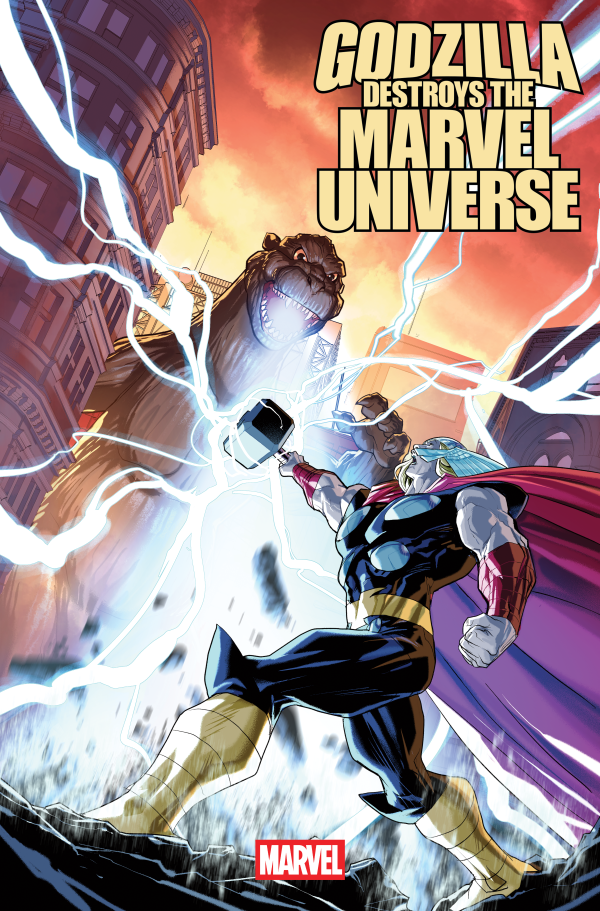 Godzilla Destroys Marvel Universe #1 MARVEL 1:25 Virgin 07/16/2025 | BD Cosmos