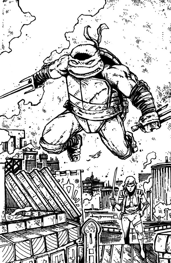 Teenage Mutant Ninja Turtles #22 IDW 1:10 Eastman & Bishop B&W Virgin 09/16/2026 | BD Cosmos