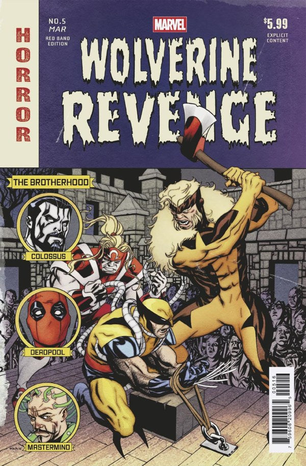 WOLVERINE REVENGE RED BAND #5 MARVEL 1:25 MCKONE HOMAGE POLYBAGGED 03/26/2025 | BD Cosmos