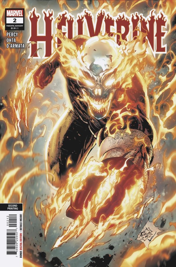 Hellverine #2 2nd Print Marvel Tony Daniel 08/07/2024 | BD Cosmos