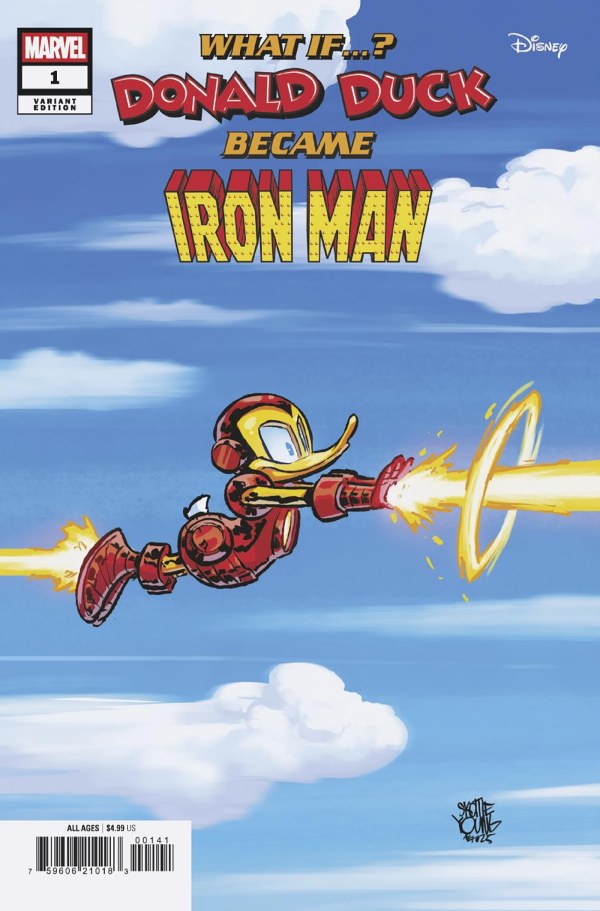 What If Donald Duck Became Iron Man #1 MARVEL Skottie Young 05/28/2025 | BD Cosmos