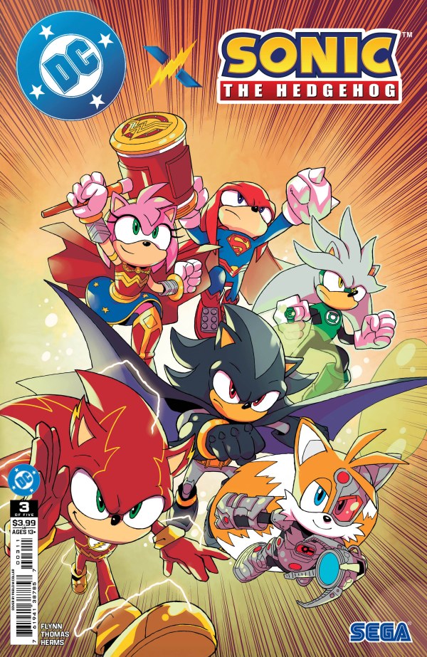 DC X Sonic Hedgehog #3 [Of 5] DC A Pablo M Collar 05/21/2025 | BD Cosmos