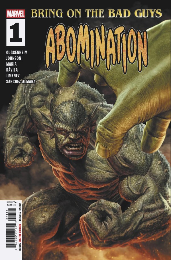 Bring On Bad Guys Abomination #1 MARVEL 07/16/2025 | BD Cosmos