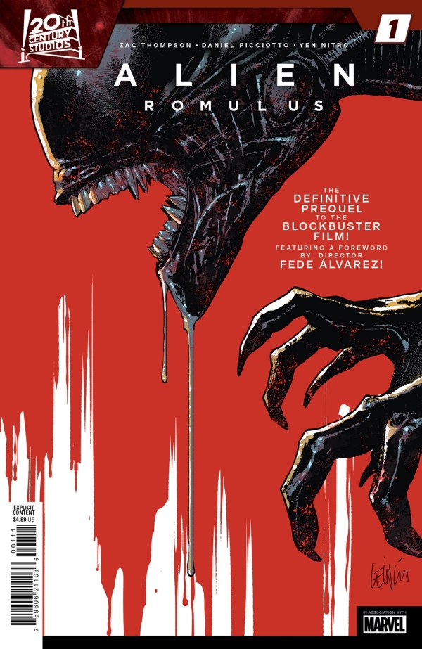 Alien Romulus #1 Marvel A 10/23/2024 | BD Cosmos