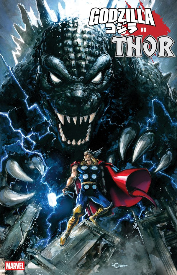 Godzilla vs. Thor #1 MARVEL 1:25 Clayton Crain 07/02/2025 | BD Cosmos
