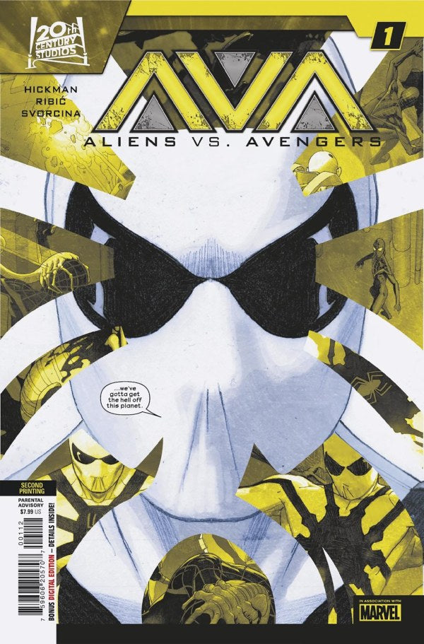 Aliens vs. Avengers #1 2nd Print Marve Esad Ribic 10/16/2024 | BD Cosmos