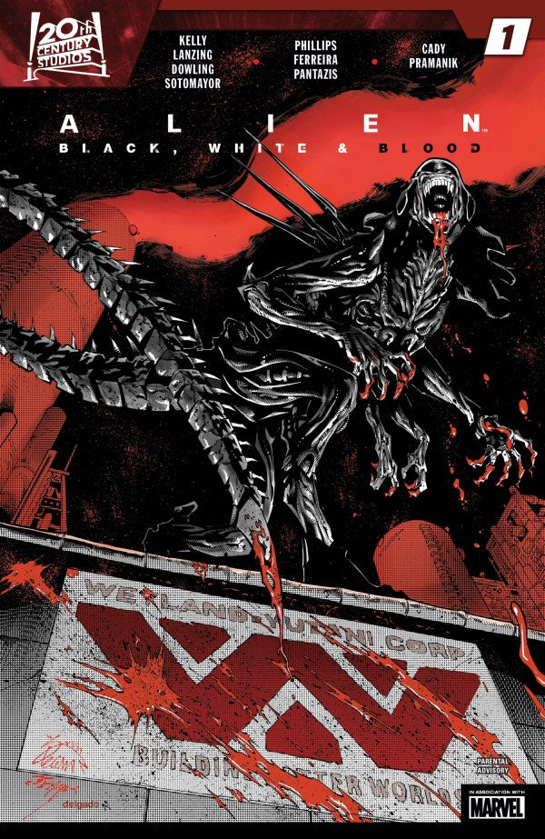 Alien Black White & Blood #1 MARVEL A 02/21/2024 | BD Cosmos