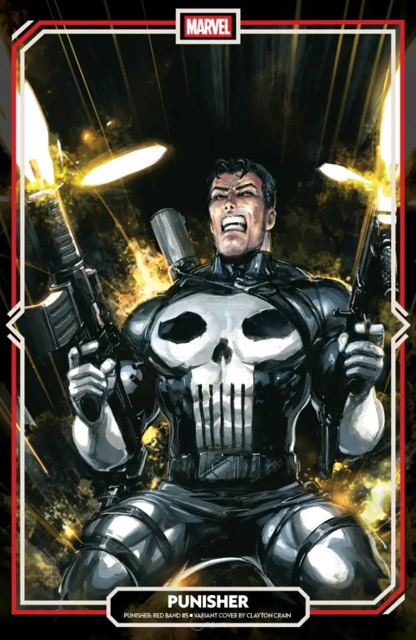 Punisher Red Band #5 MARVEL Clayton Crain [Polybagged] 01/28/2026 | BD Cosmos