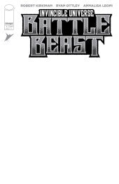 Invincible Universe Battle Beast #1 I IMAGE Blank Sketch 05/14/2025 | BD Cosmos