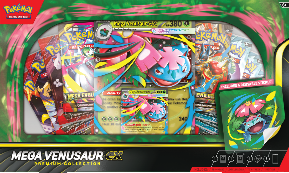 POKEMON TCG: MEGA VENUSAUR EX PREMIUM COLLECTION - WAVE 2 - JANUARY 2026 [LIMIT 6 PER ORDER] | BD Cosmos