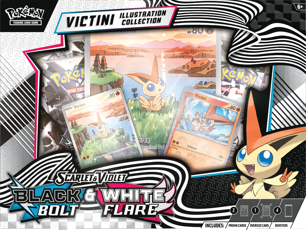 POKEMON TCG SV10.5: BLACK BOLT/WHITE FLARE UNOVA VICTINI ILLUSTRATION COLLECTION - SHIPS 08/01/2025 | BD Cosmos