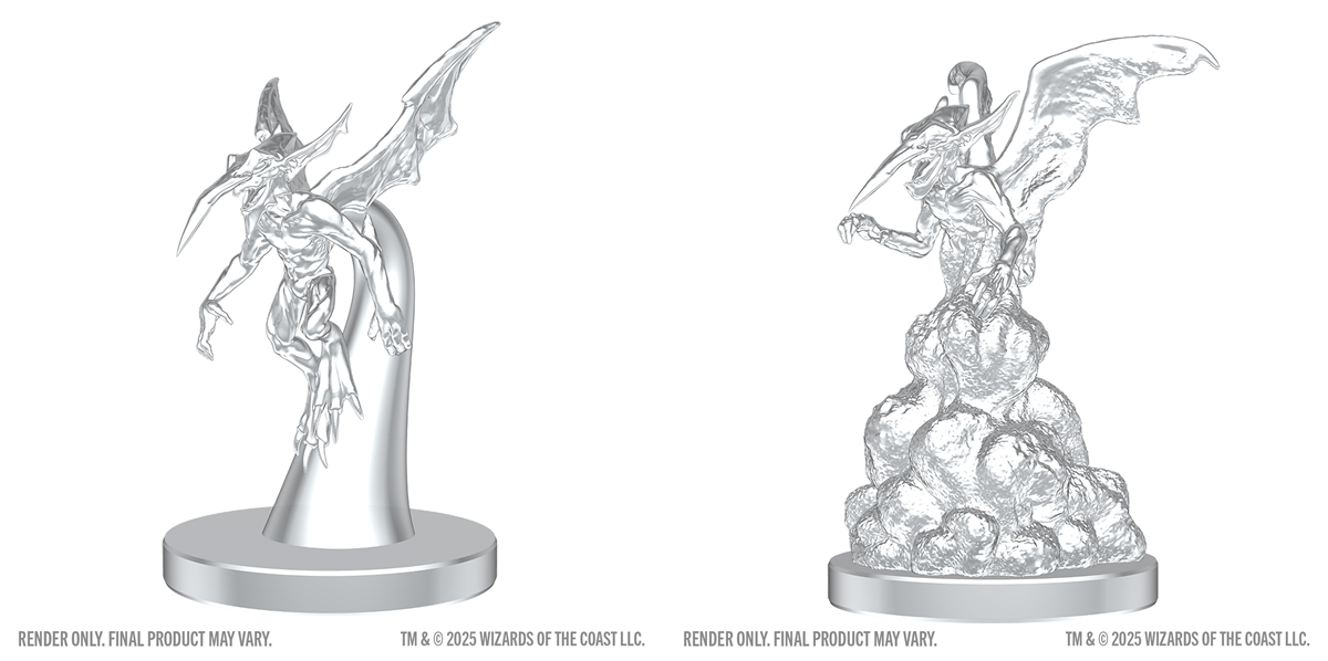 D&D MINIS: DND UNPAINTED MINIS WV28 ICE MEPHIT & DUST MEPHIT | BD Cosmos