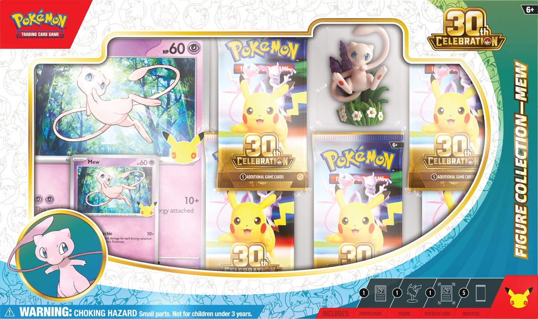 POKEMON TCG: 30TH CELEBRATION MEW FIGURE COLLECTION - NOV 6TH  [READ DESCRIPTION] | BD Cosmos