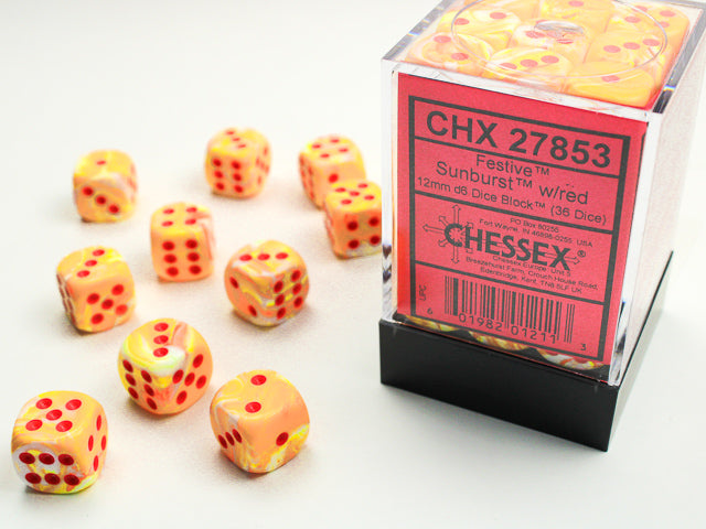 FESTIVE 36D6 SUNBURST/RED 12MM . CHX27853 | BD Cosmos
