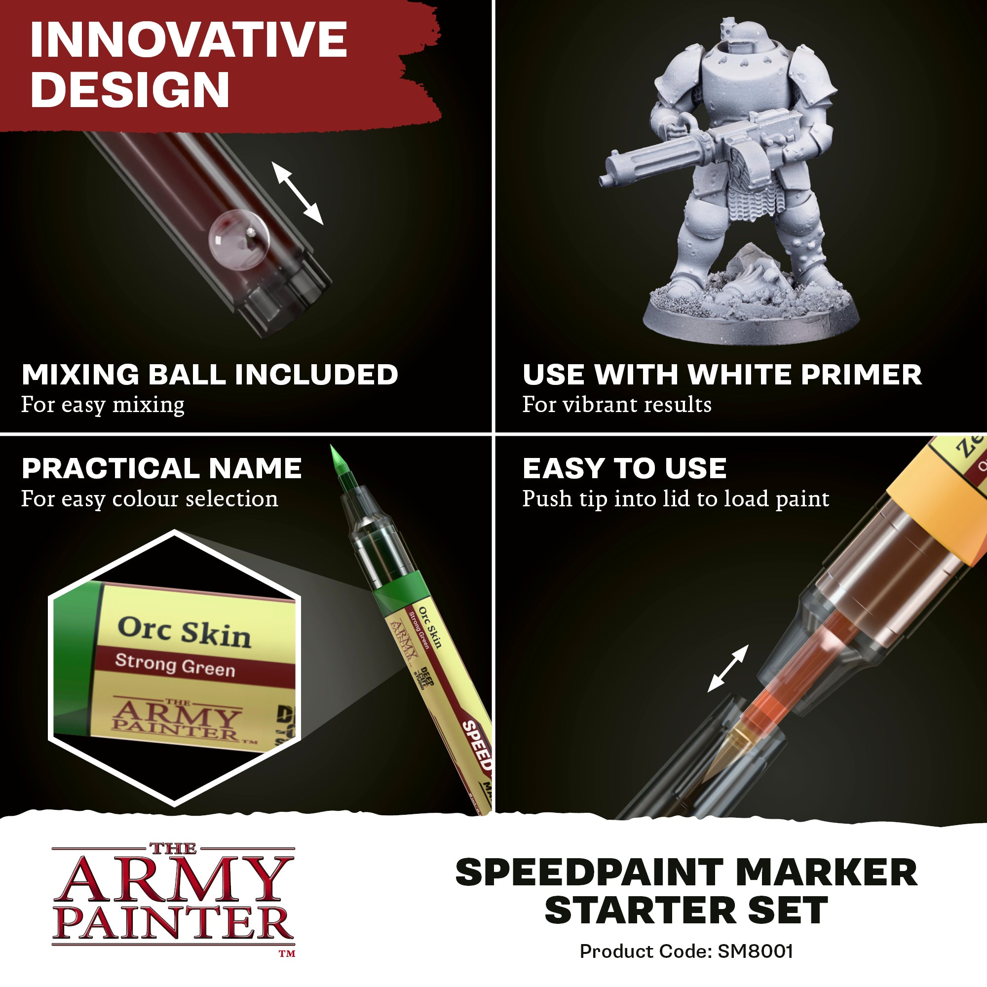 ARMY PAINTER: SPEEDPAINT MARKER STARTER SET | BD Cosmos