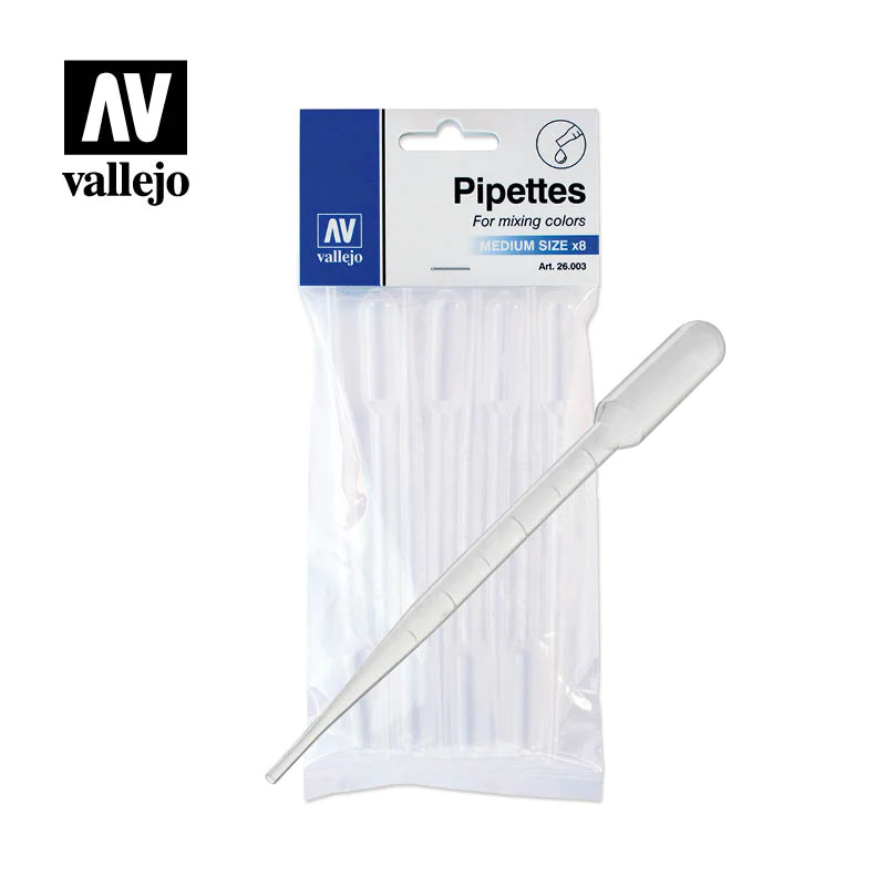 VALLEJO: PIPETTES TAILLE MOYENNE 8ct | BD Cosmos